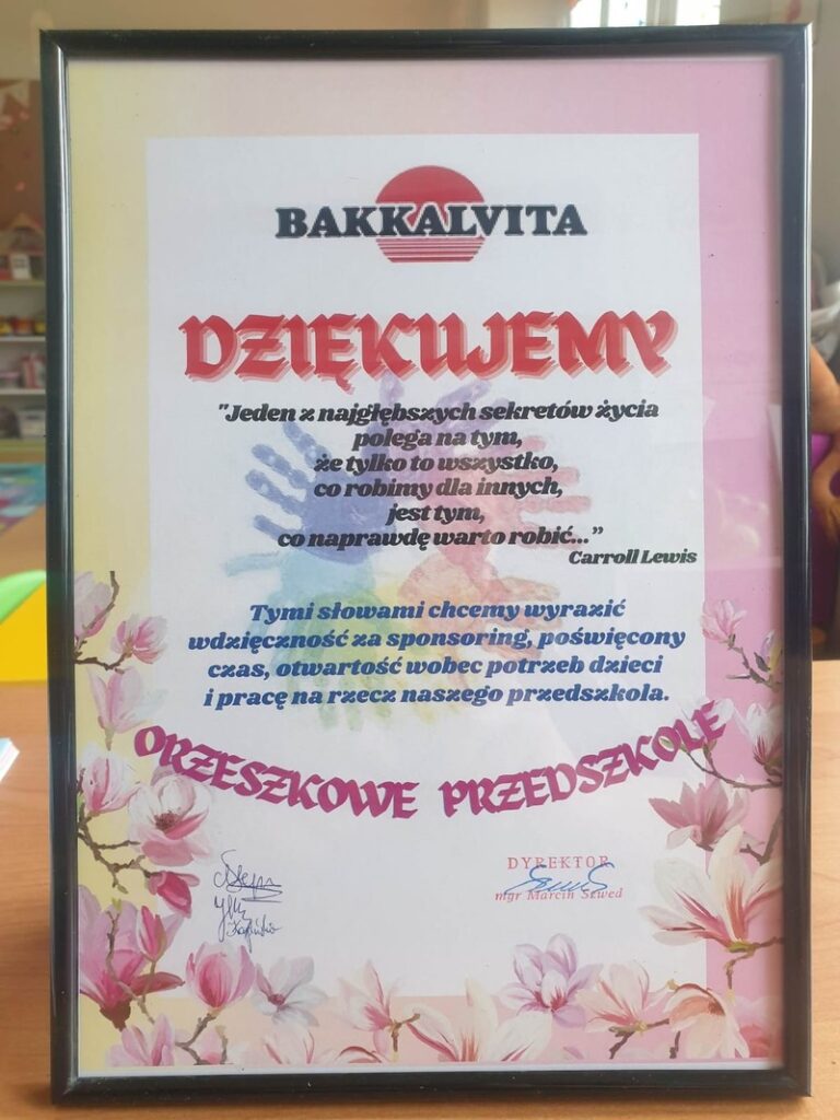 Do nagród dla naszych laureatów przyczyniła się nasza bialska firma Bakkalvita. Dziękujemy serdecznie za współpracę i wsparcie.