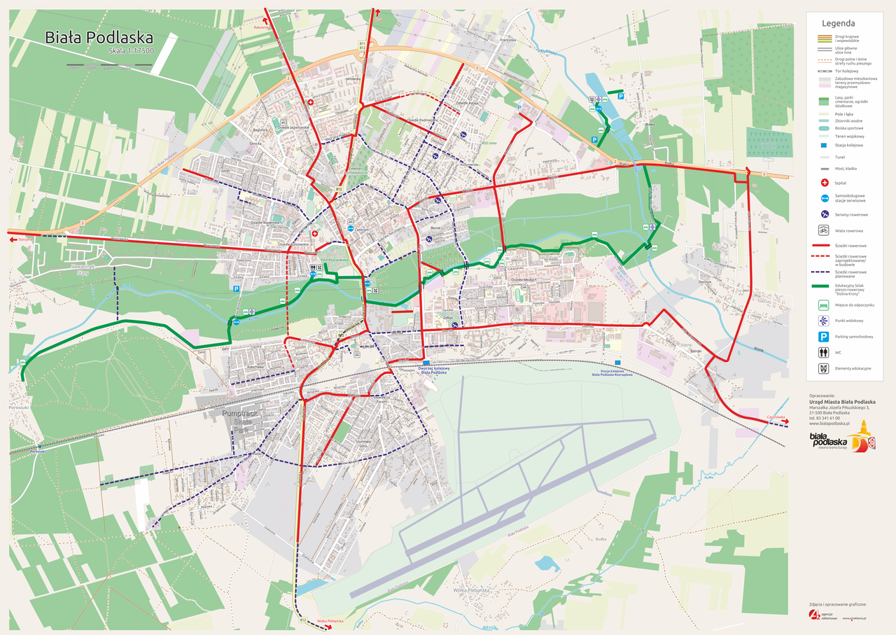 mapa ścieżek rowerowych