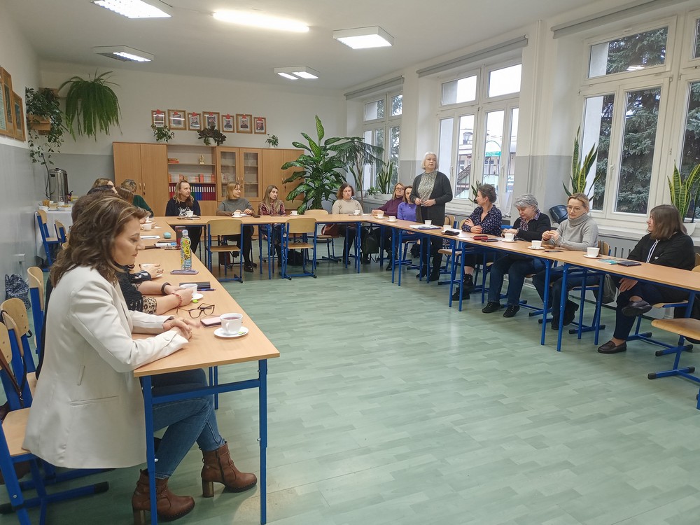 Wystąpienie pani Denko z Biblioteki Pedagogicznej