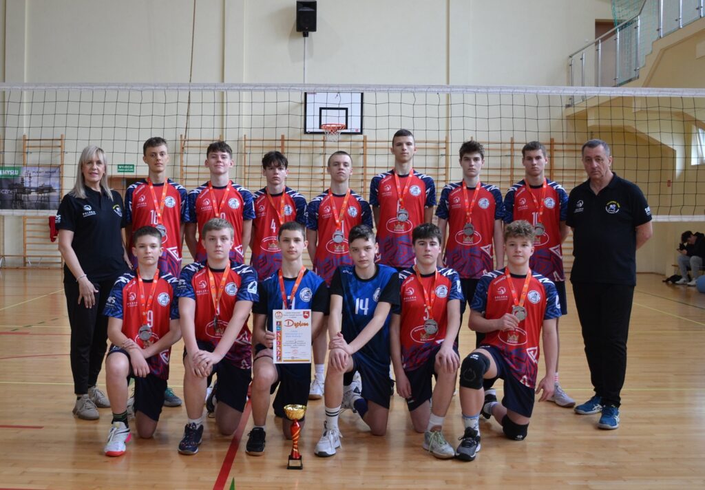 Siatkarska reprezentacja szkoły.