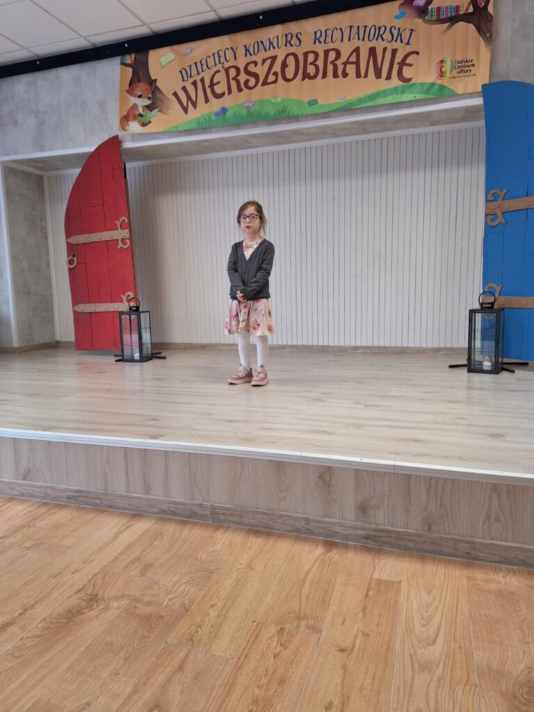 Recytacja wiersza. 