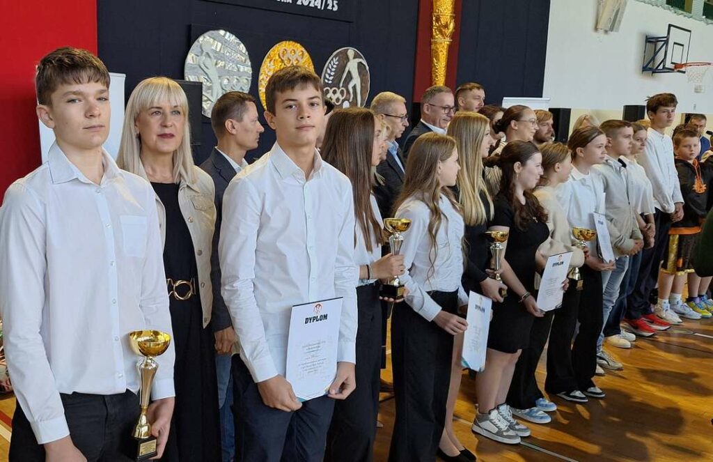 Delegacja naszej szkoły podczas Podsumowania Współzawodnictwa Sportowego Szkół Miasta Biała Podlaska.