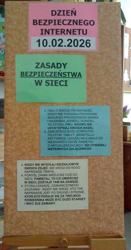 Tablica Zasady bezpiecznego Internetu 3