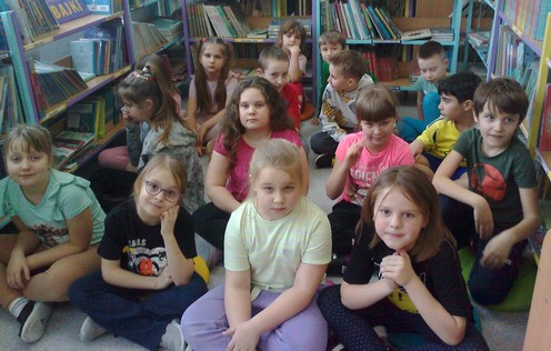 Uczniowie klasy 1a podczas zajęć