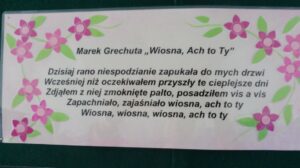 Fragment wiersza Wiosna ach to ty