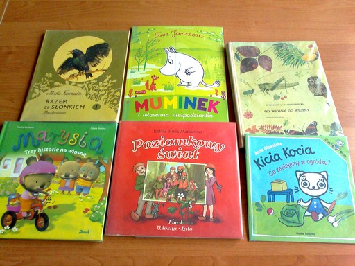 Książki o tematyce wiosennej